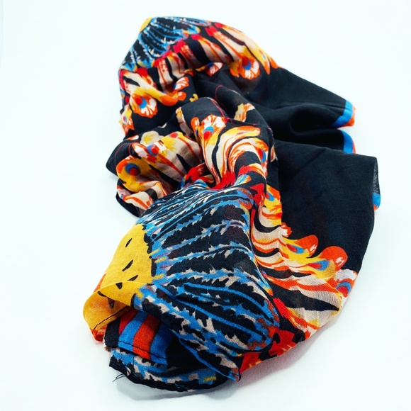 Women's Designer Fashion Scarves Sheer By Oori - Picture 5 of 8